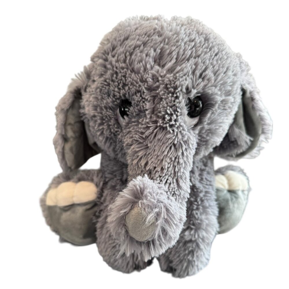 Soft Plush Gray Elephant Stuffed Animal Toy By The Toy Factory 12 Inch Tall